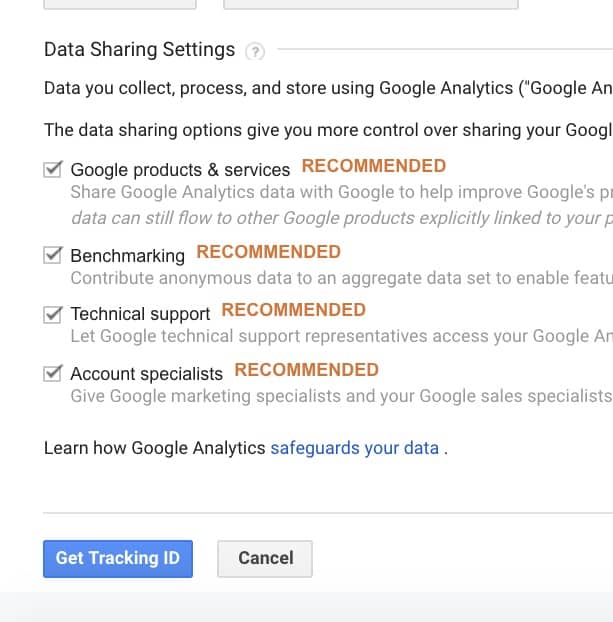 creating your Google Analytics Account