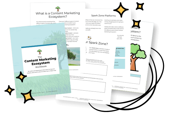 Branded Content Marketing Ecosystem Workbook Mockup