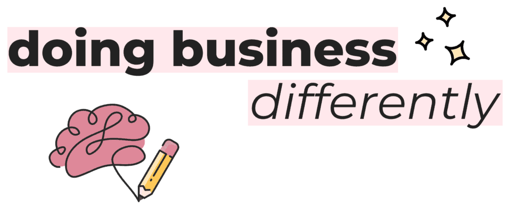 doing business differently