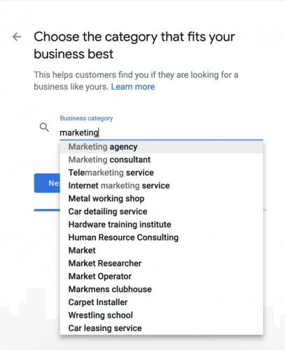 Google Business Categories Google Business Categories
